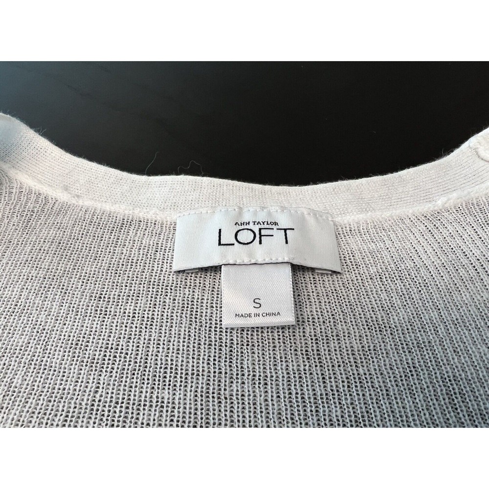 Ann Taylor Loft Basic Long Sleeves Knit 55% Linen… - image 3